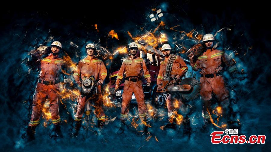China firefighter posters