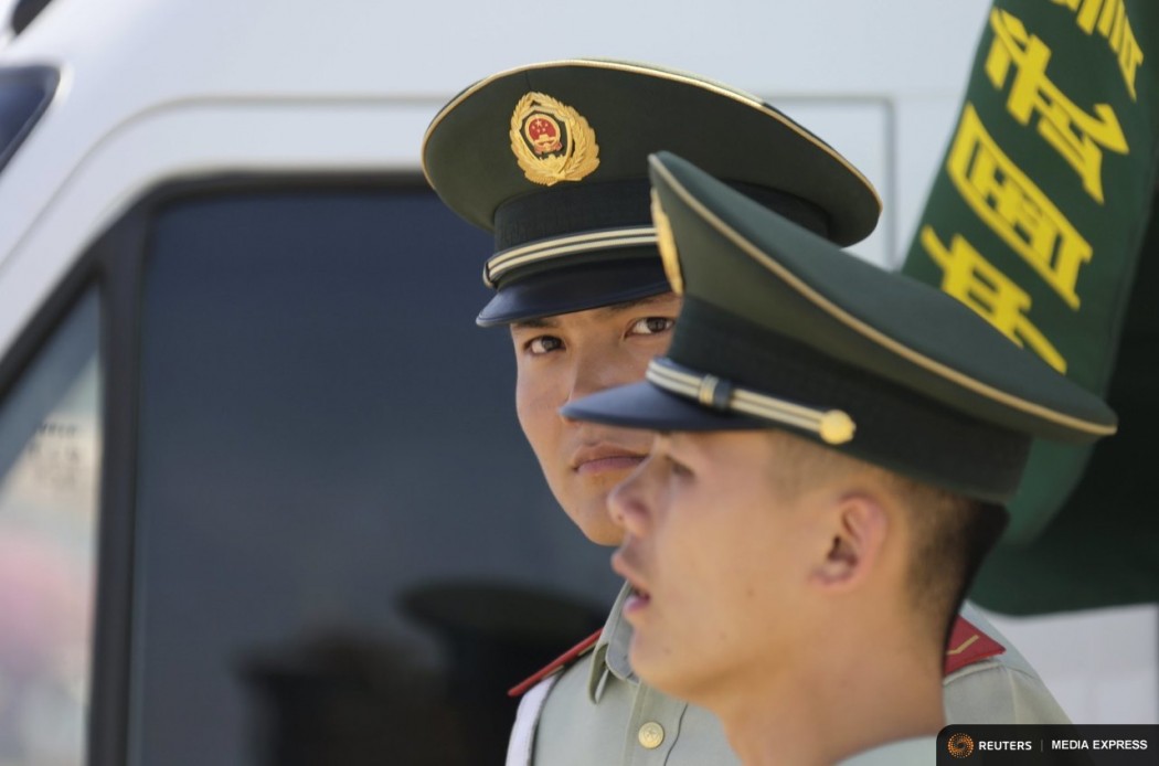 Paramilitary police officers, china