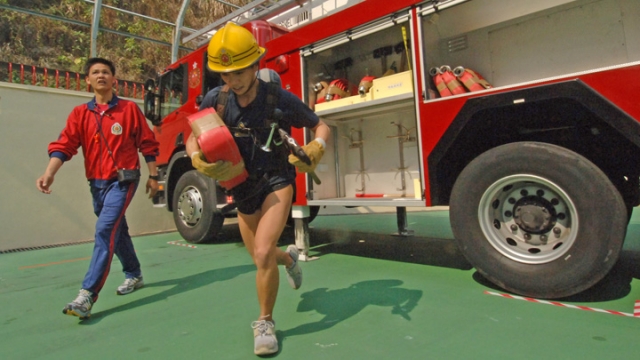Firefighter fitness test