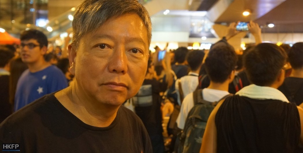Lee Cheuk-yan at occupy 2014