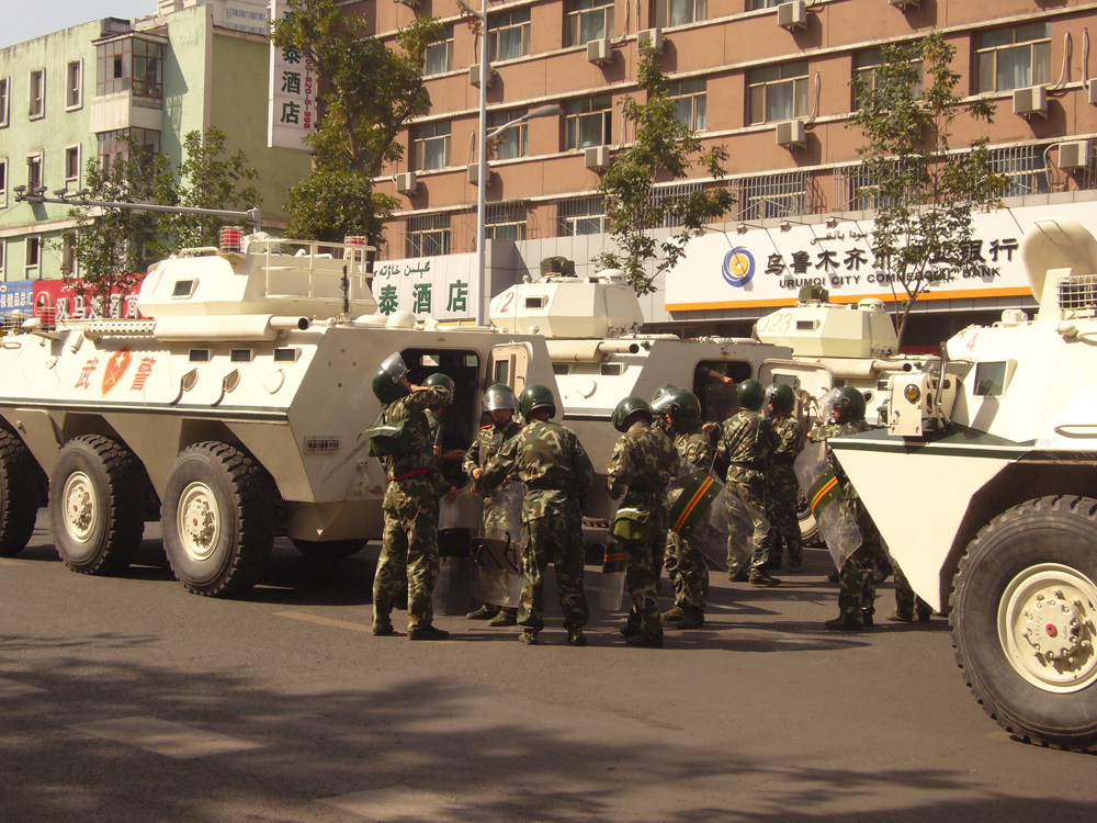 Armed police in Xinjiang. Photo: Wikicommons.