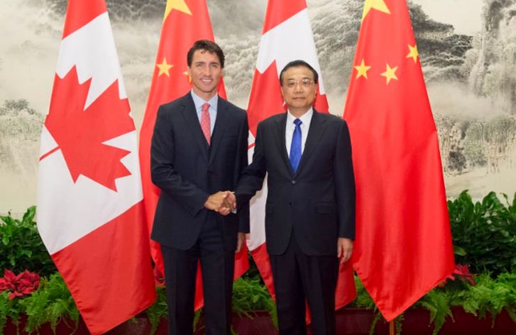 Justin Trudeau Li Keqiang.