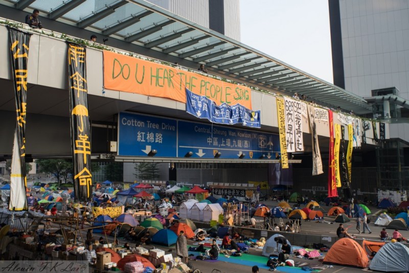 Admiralty during the Occupy protest