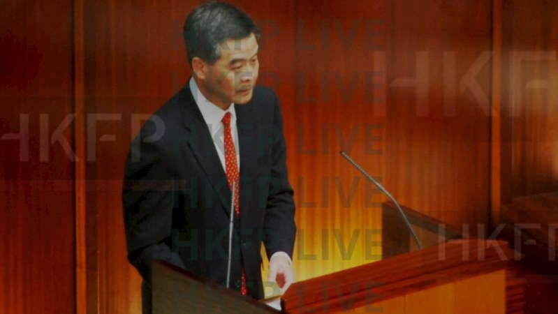 Leung chun Ying Q&A legco legislative