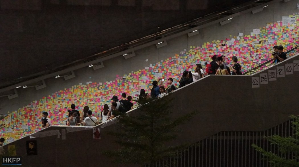 occupy central art umbrella