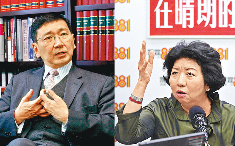 Johannes Chan (left) and Leonie Ki (right). File Photo: Apple Daily.