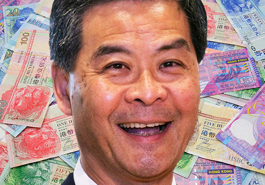cy leung money bribery corruption