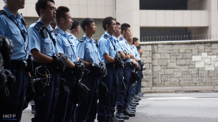 hong kong police cops