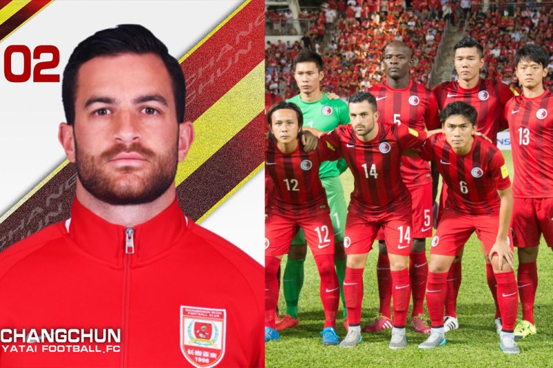 Jack Sealy in the Chinese Super League; in the Hong Kong national team.