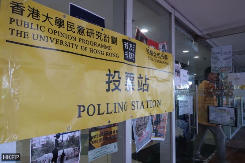 chief executive election referendum polling station
