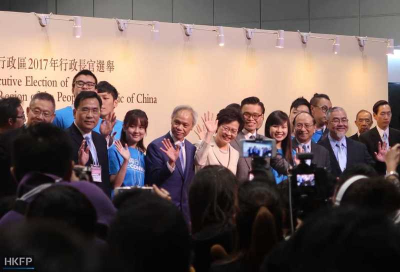 chief executive election 2017 John Tsang, Carrie Lam and Woo Kwok-hing