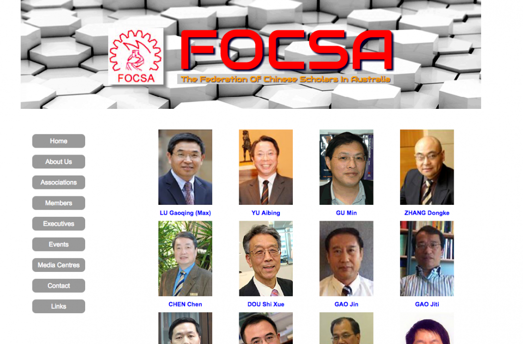 the Federation of Chinese Scholars in Australia