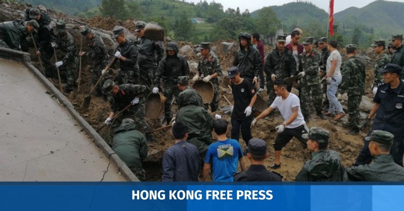 china landslide