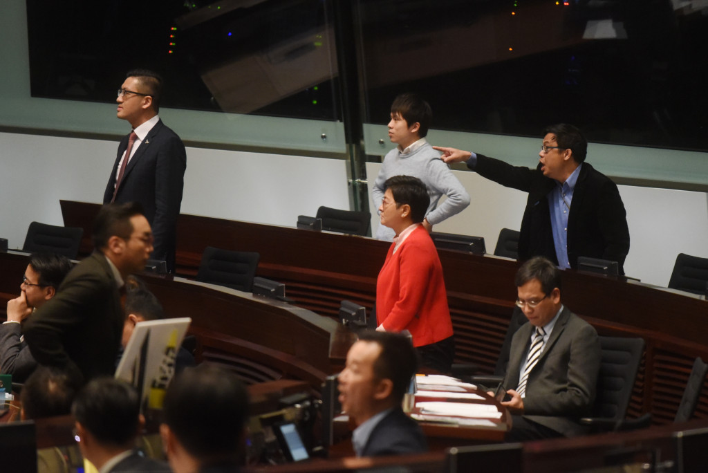 Pro-democracy lawmakers Teresa Cheng