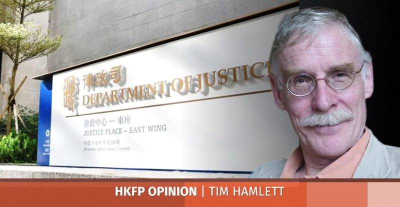 tim hamlett dept of justice hong kong