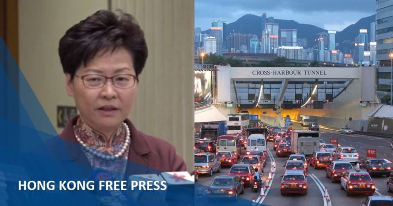 carrie lam tunnel toll