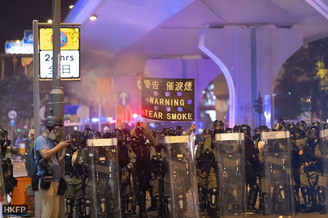 july 28 sheung wan china extradition tear gas