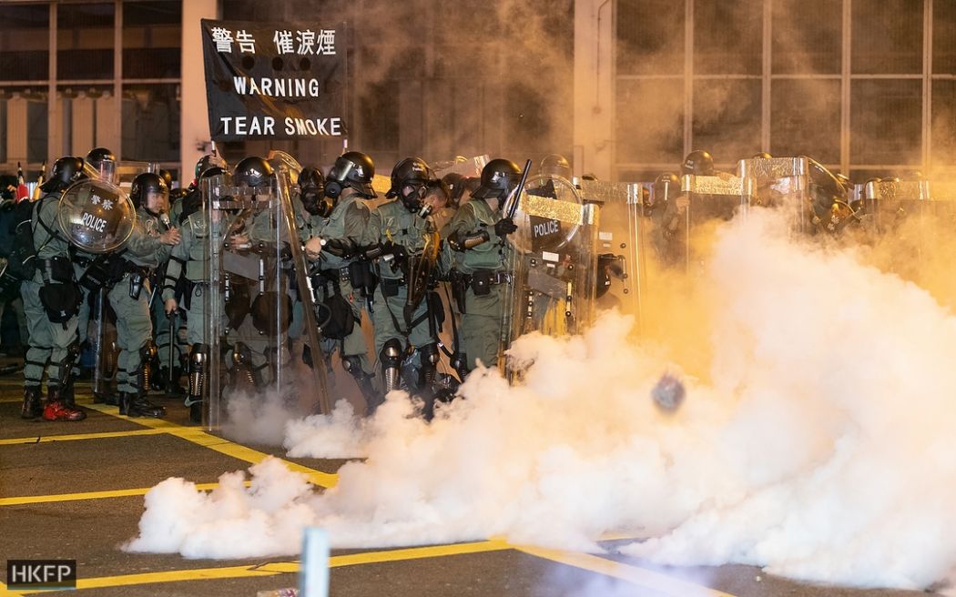 july 28 sheung wan china extradition tear gas police