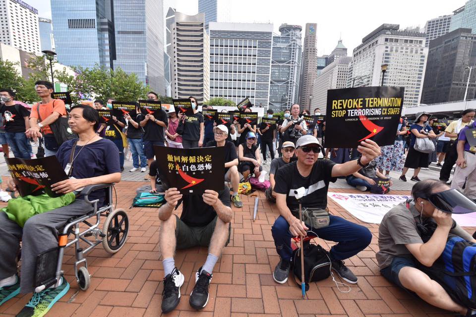 August 29 Cathay rally protest extradition freedom speech expression