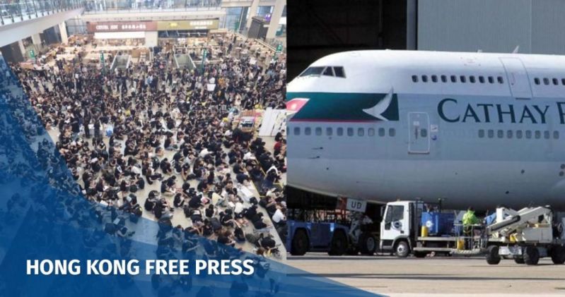 cathay pilot airport protest