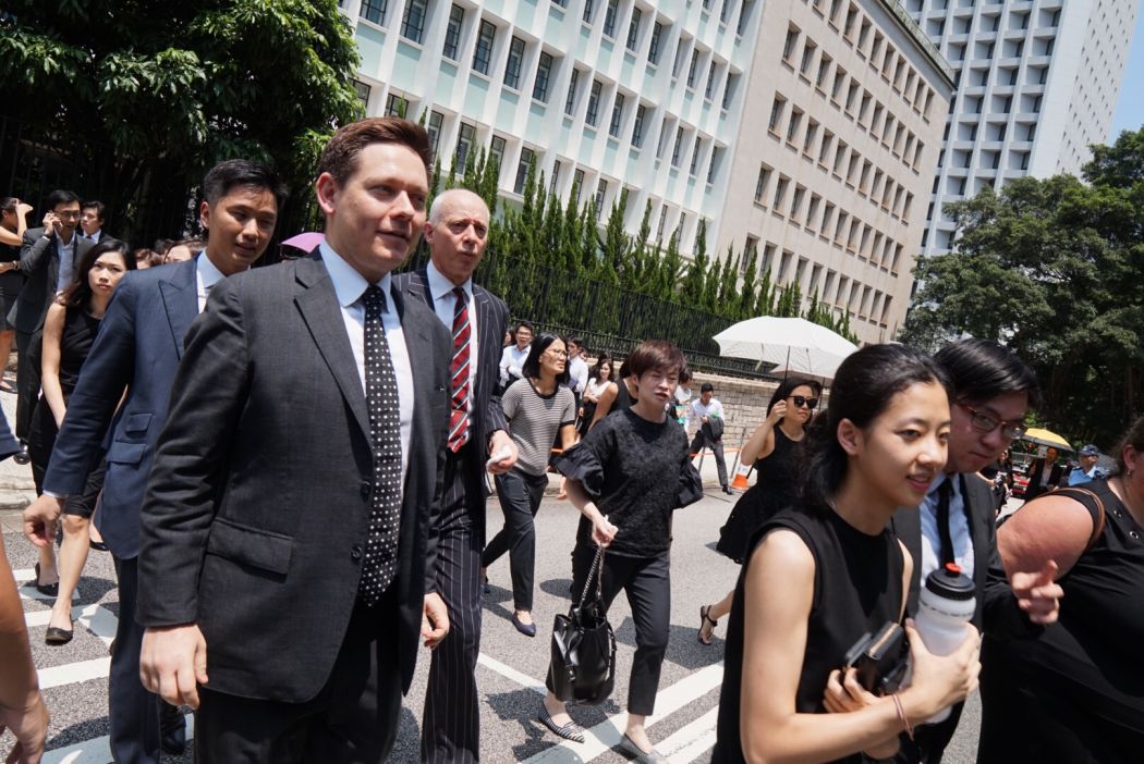 Hong Kong lawyers march protest