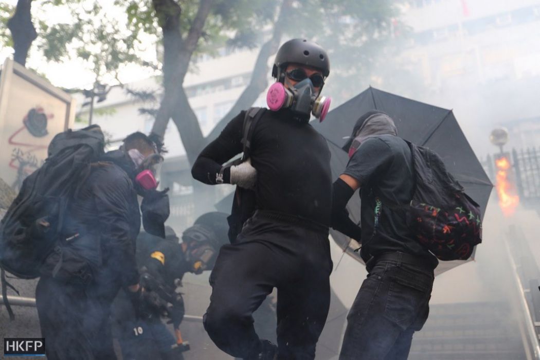 tear gas mask october 20 kowloon