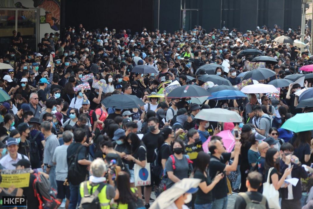 October 20 anti-mask protest Tsim Sha Tsui