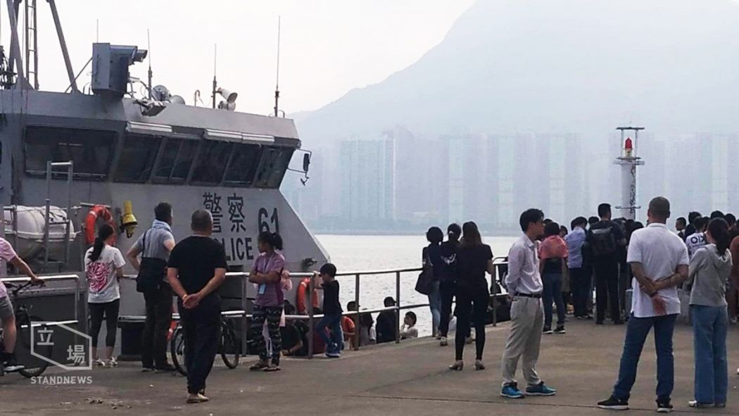 Mainland Chinese CUHK board police vessel 