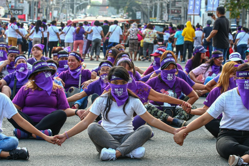 PHILIPPINES-WOMEN'S-DAY-PROTEST