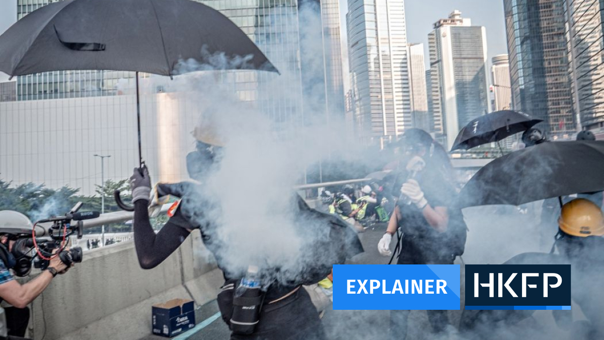 Explainer Hong Kong tear gas