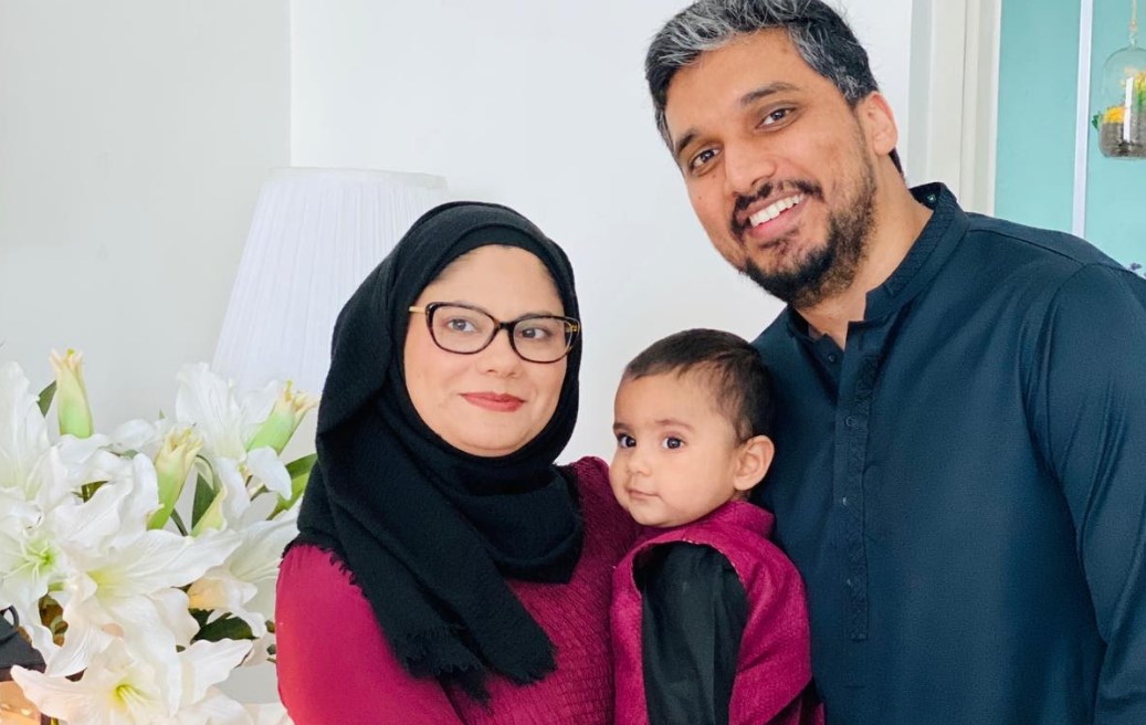 Zunaira Erum and family, on Eid al-Fitr