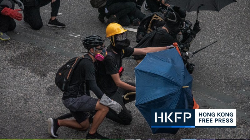 hong kong protester protest