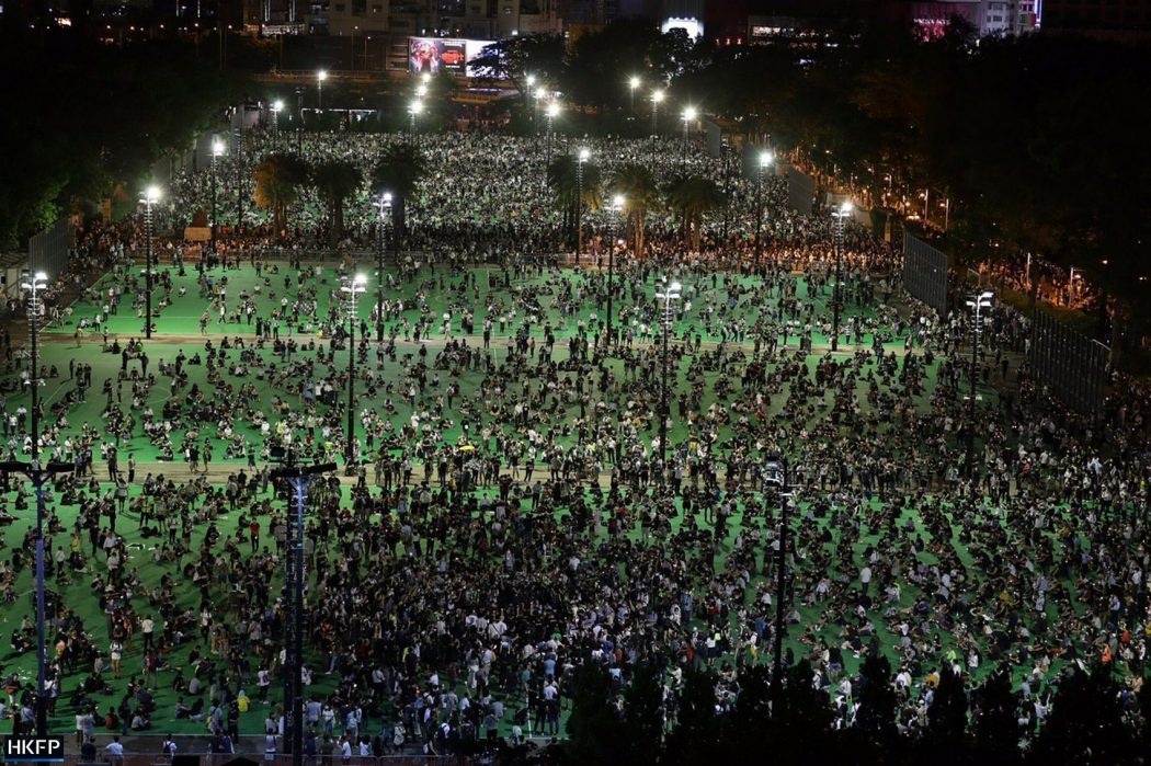 Tiananmen vigil Victoria Park 2020