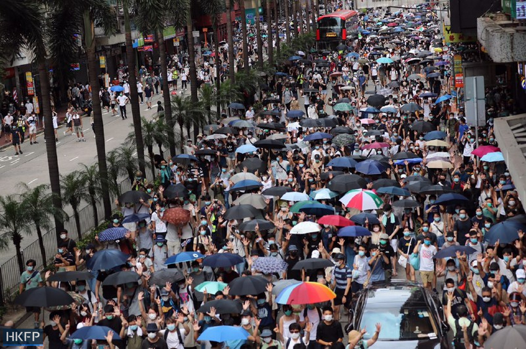 protest march five demands 1 July 2020 causeway bay