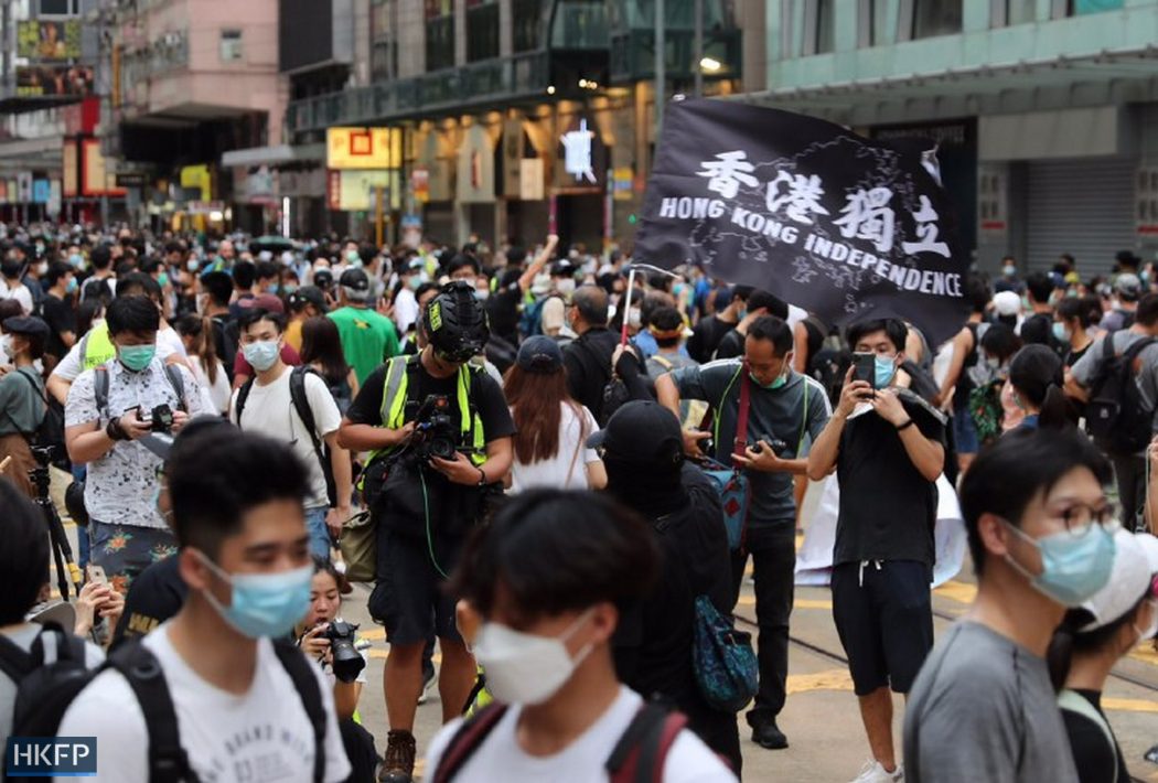 Hong Kong Independence protest march five demands 1 July 2020 causeway bay