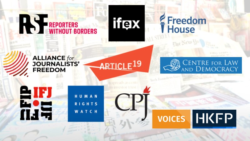 press freedom NGOs