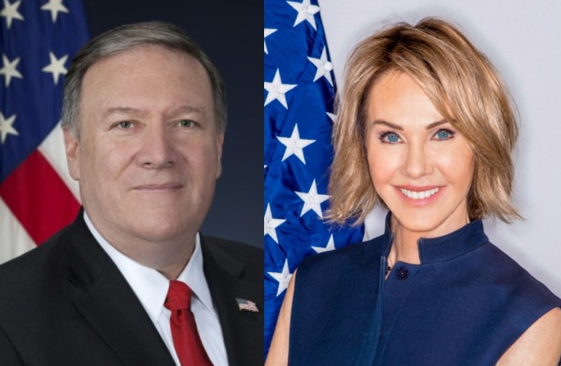 Mike Pompeo and Kelly Craft. 