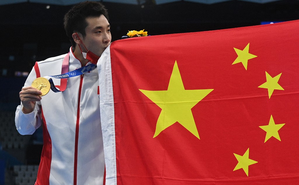 Olympics cao yuan China finishes