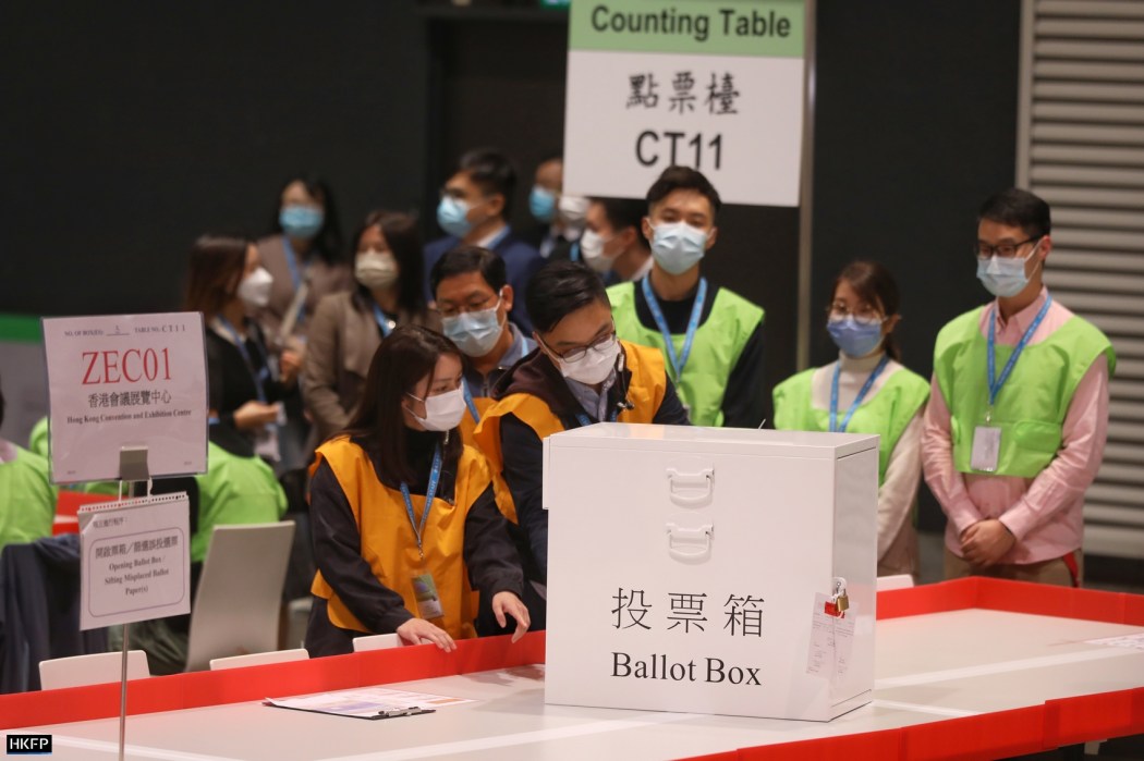 2021 LegCo Election vote counting