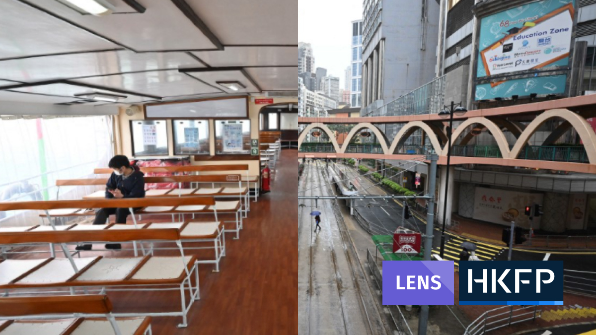 HKFP Lens: An eerie quiet across malls, metro and streets as Covid grips Hong Kong