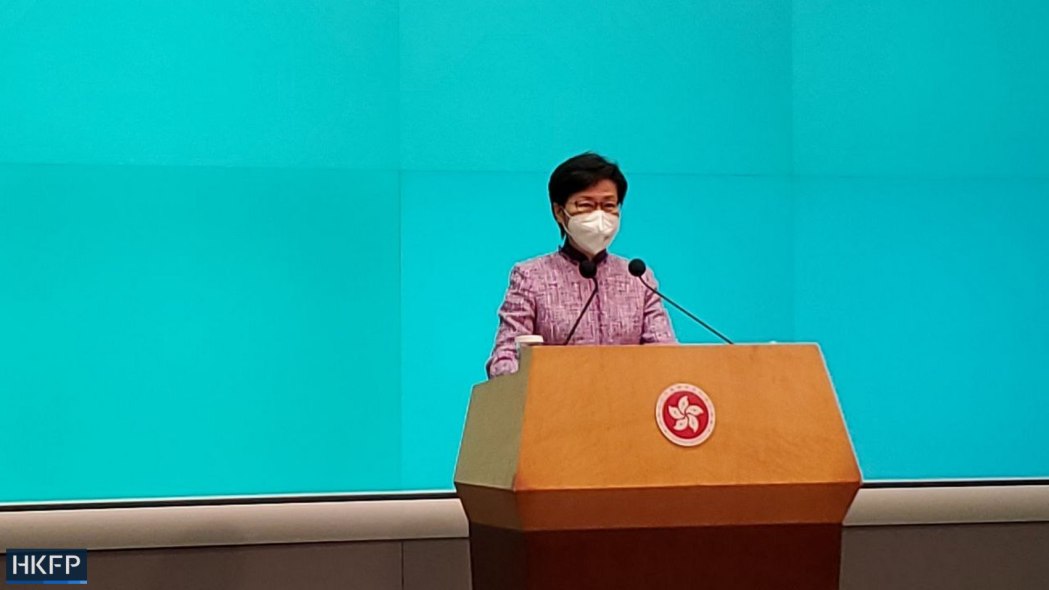 Chief Executive Carrie Lam nor running for CE again