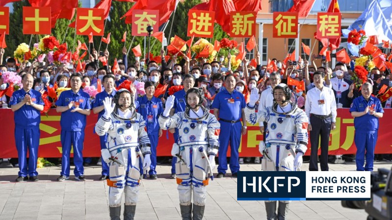 Chinese astronauts feature AFP