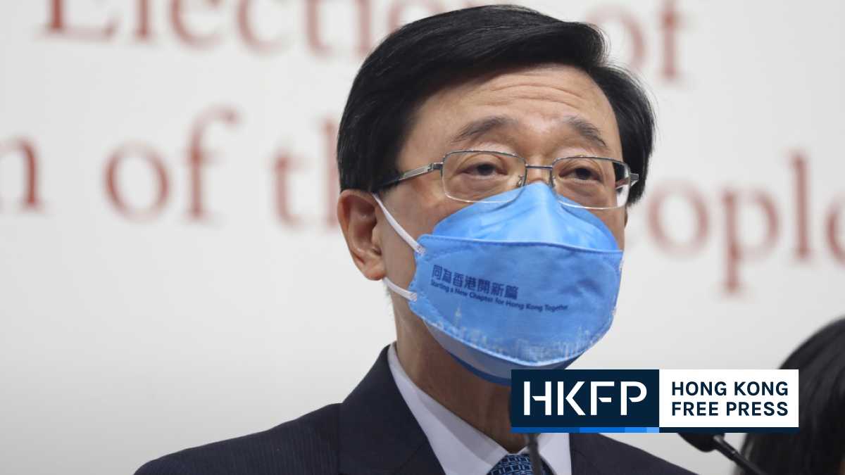Hong Kong’s John Lee asks court to ‘relieve’ penalties for failing to comply with election regulations