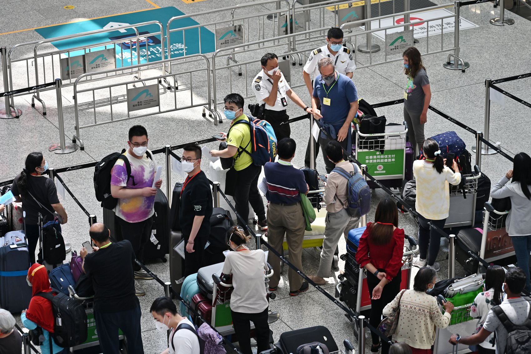 Hong Kong International Airport Covid-19 arrival travel