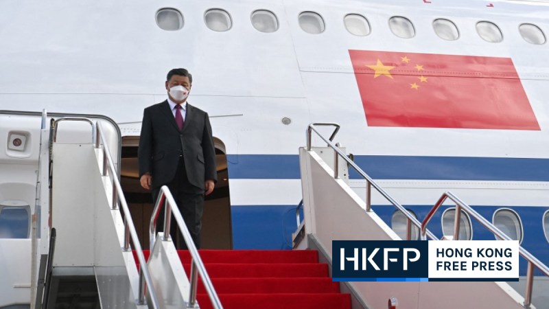 AFP Xi arrives Kazakhstan