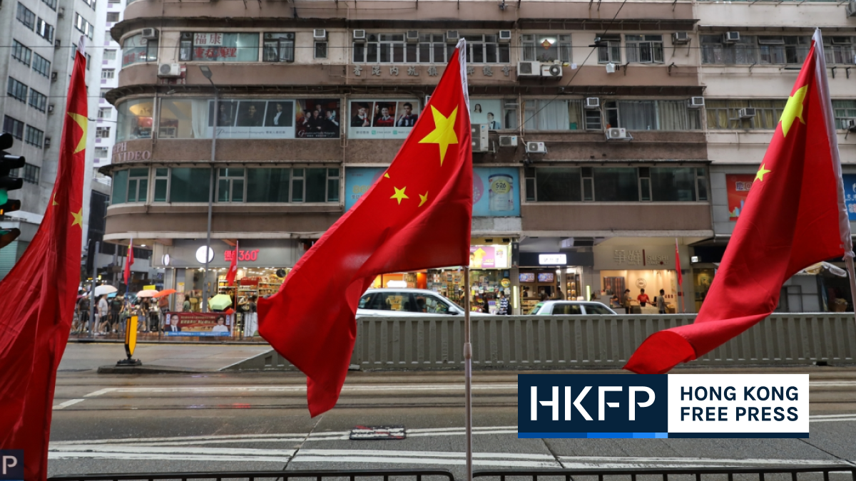 Man arrested over desecrating Chinese and Hong Kong flags released on bail