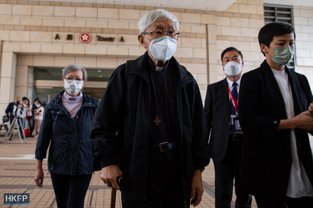 Cardinal Joseph Zen at at West Kowloon Law Courts Building on November 25, 2022. Photo: Kyle Lam/HKFP. 