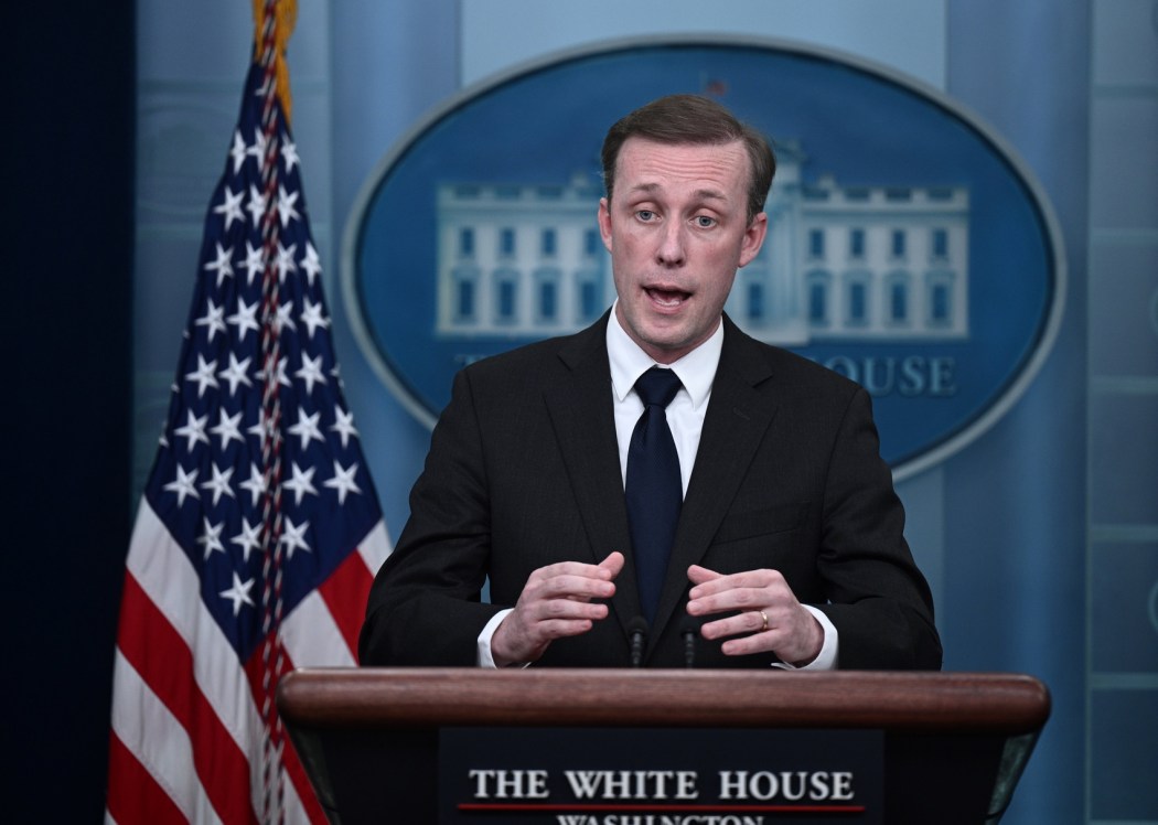 US National Security Adviser Jake Sullivan speaks during the daily briefing at the White House in Washington, DC, on December 12, 2022. Photo: Brendan S,ialowski/AFP.