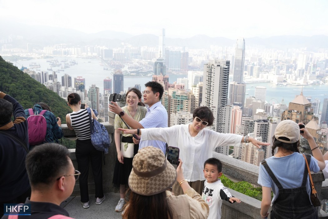 Tourists The Peak tourism Hello Hong Kong