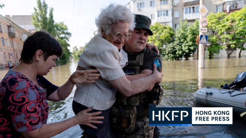 AFP Ukraine dam